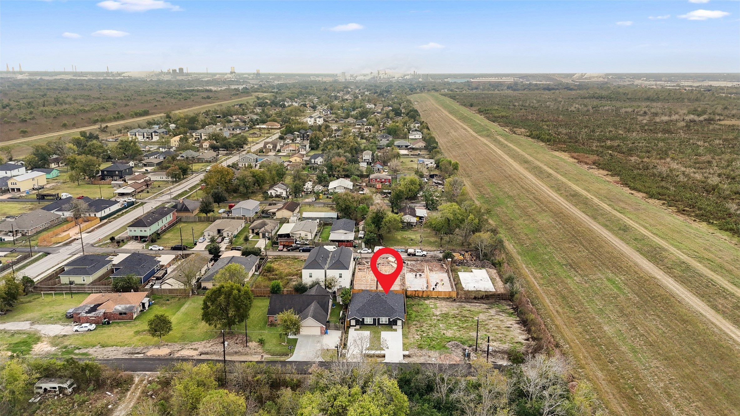 9718 Fillmore Street Houston, TX 77029 - Photo 3 of 30 an aerial view of residential houses with outdoor space