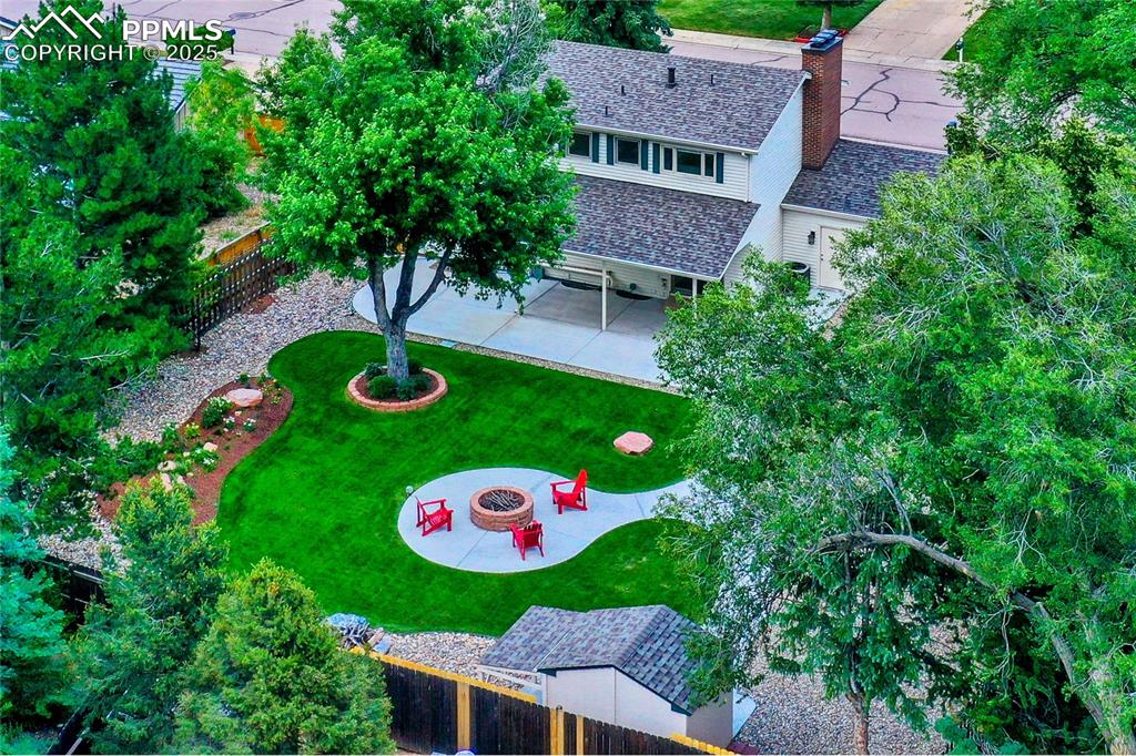 3004 Springlake Circle East Colorado Springs, CO 80906 - Photo 3 of 50 an aerial view of a house
