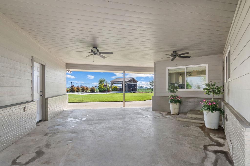 4930 South Faith Home Road Turlock, CA 95380 - Photo 42 of 69 view of patio / terrace with a ceiling fan