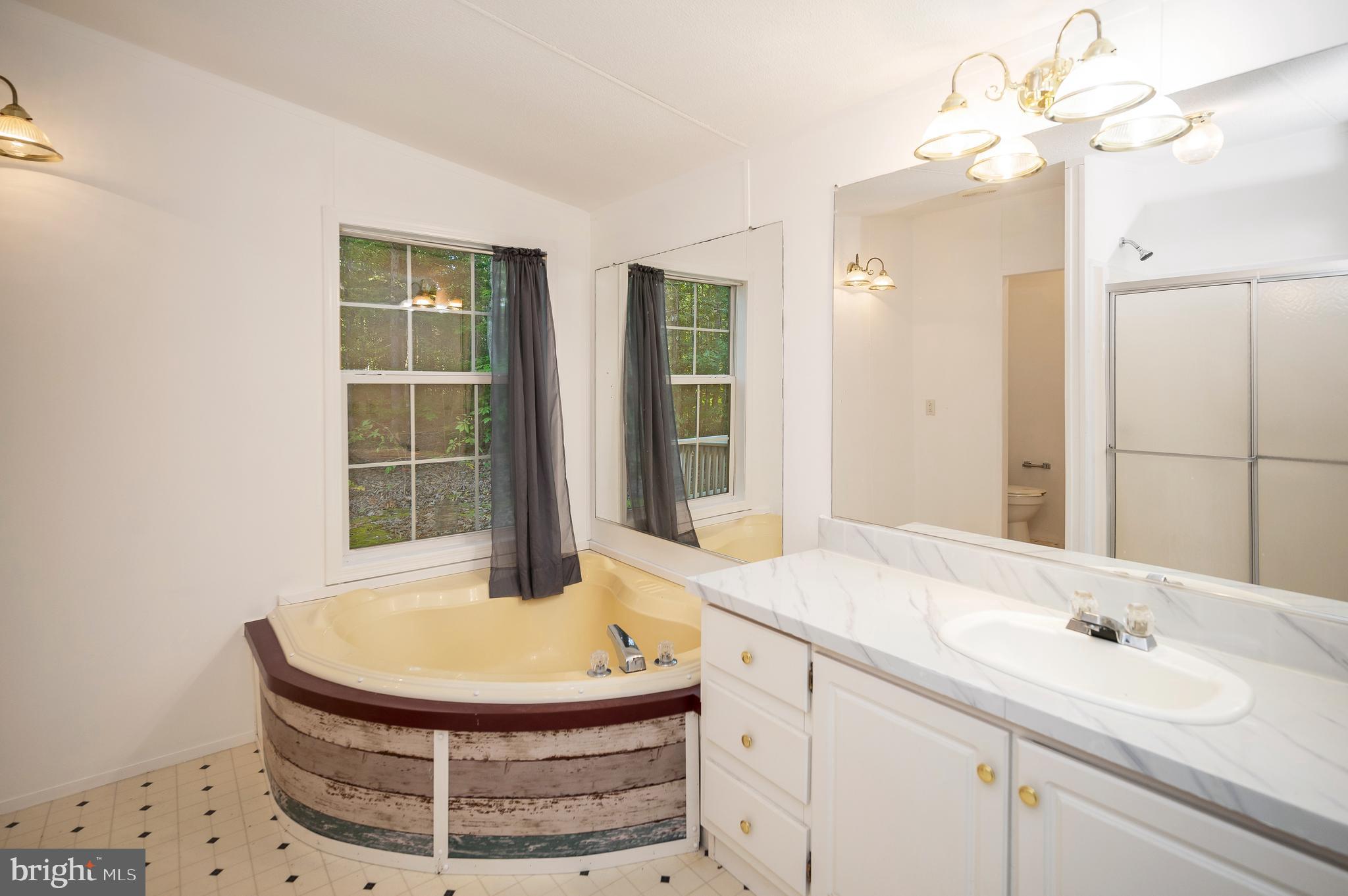 9863 Red Hill Road Spotsylvania, VA 22553 - Photo 32 of 53 a bathroom with a sink and a mirror