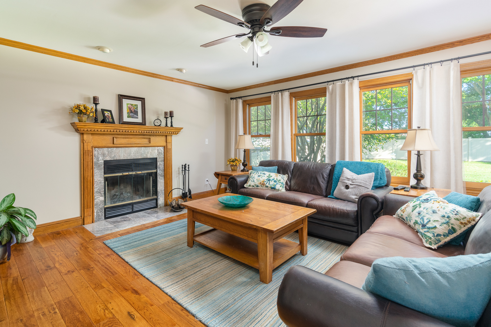 100 Willow Trail Spring Valley, IL 61362 - Photo 13 of 57 a living room with furniture and a fireplace