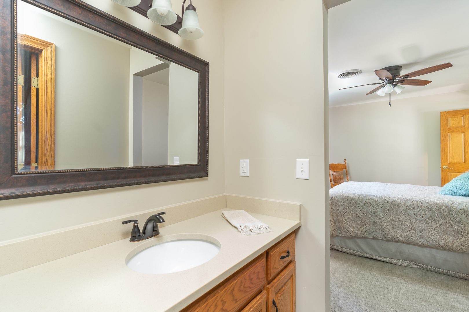100 Willow Trail Spring Valley, IL 61362 - Photo 28 of 57 a en suite bathroom with a sink and mirror