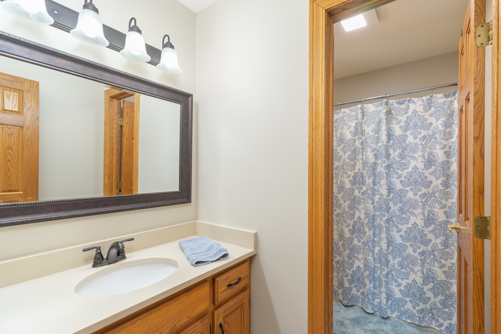 100 Willow Trail Spring Valley, IL 61362 - Photo 35 of 57 a bathroom with a sink and a mirror