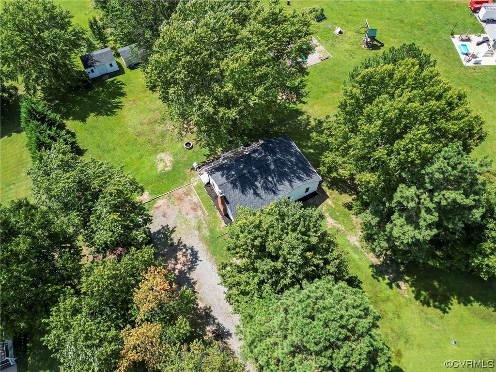 3315 Three Chopt Road Gum Spring, VA 23065 - Photo 24 of 27 an aerial view of a house with a yard