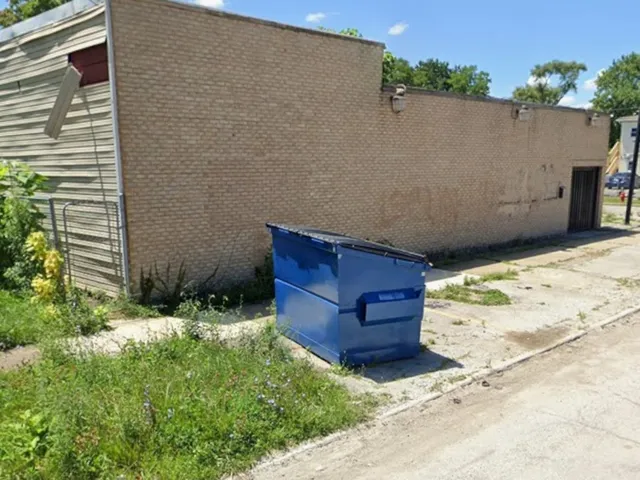 a backyard of a house
