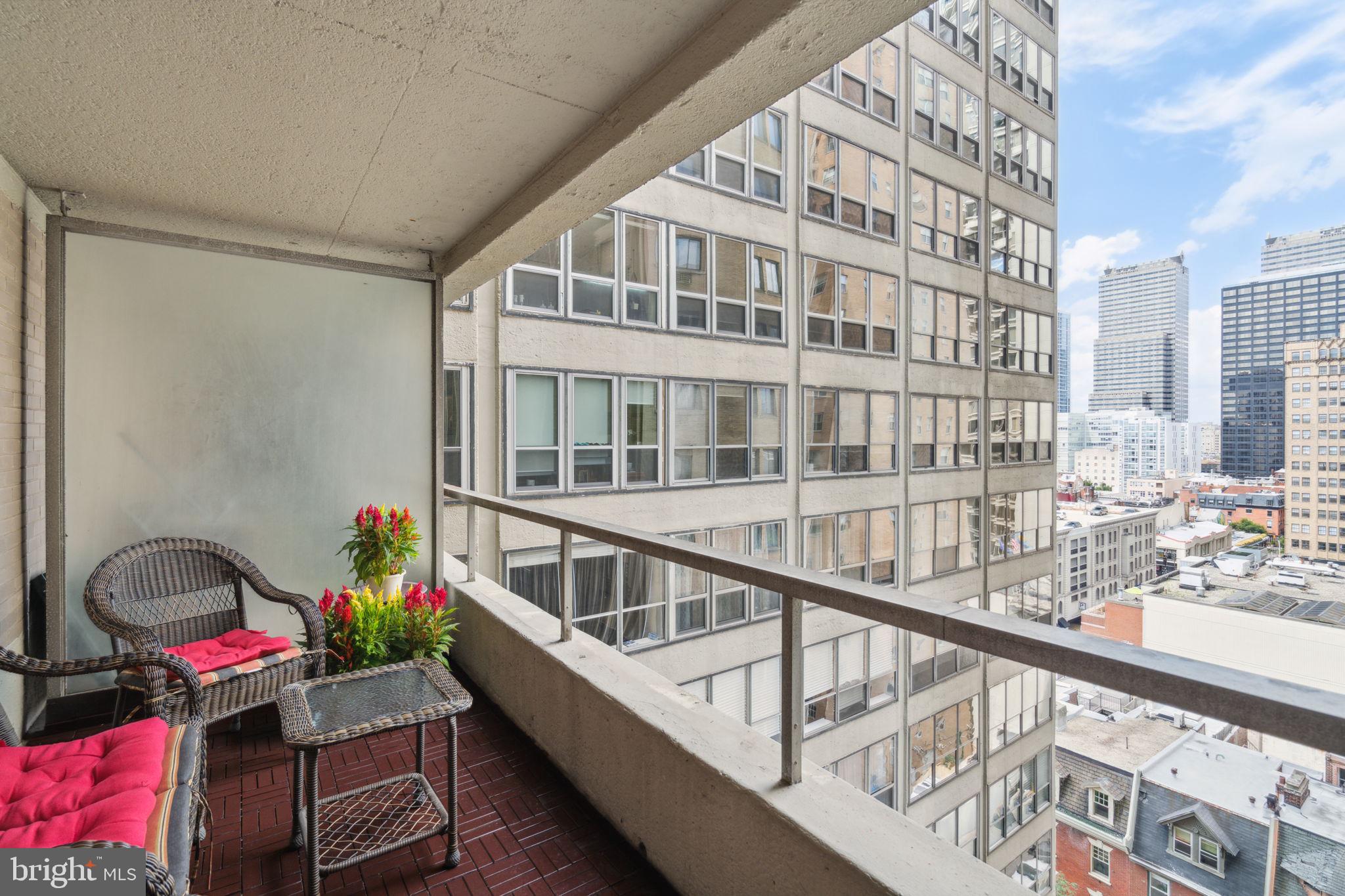 224-30 West Rittenhouse Square, Unit 1201 Philadelphia, PA 19103 - Photo 9 of 34 a view of a balcony and dining space