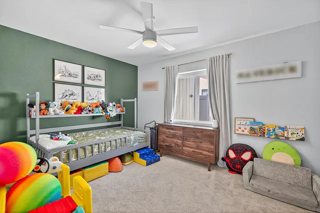 a play room with toys