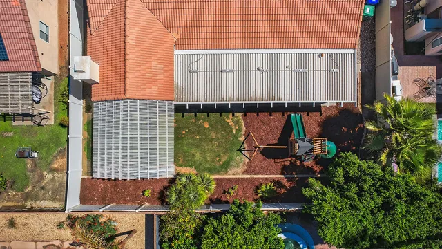 a view of a small garden