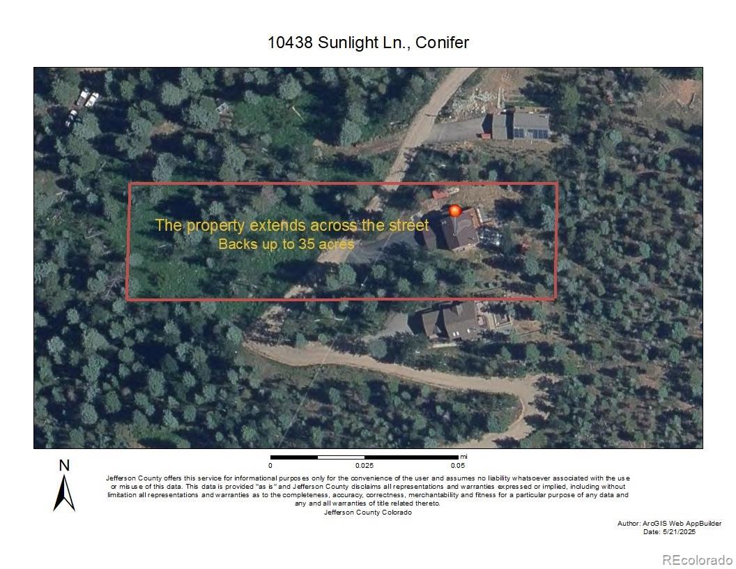 10438 Sunlight Lane Conifer, CO 80433 - Photo 5 of 48 a view of a back yard