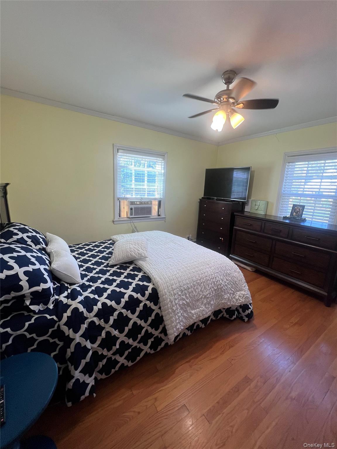 44 Frank Street Valley Stream, NY 11580 - Photo 5 of 23 a bedroom with a bed and dresser with window