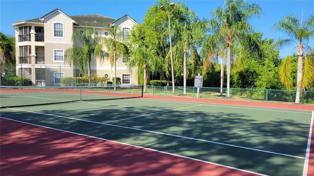 a view of a volley ball court