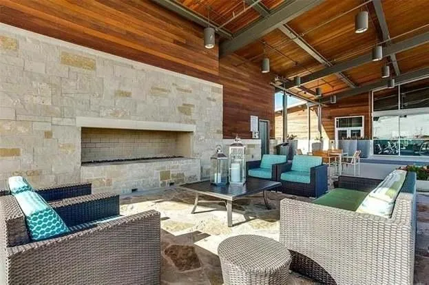 a outdoor living space with patio furniture