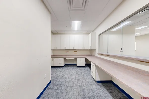 a room with storage and utility