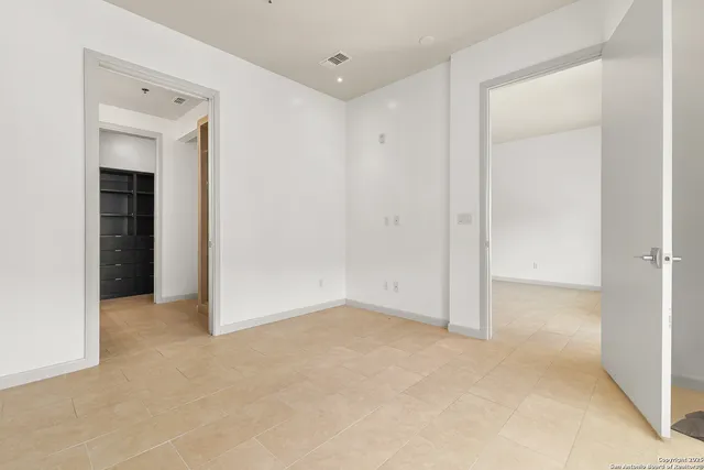 a view of an empty room