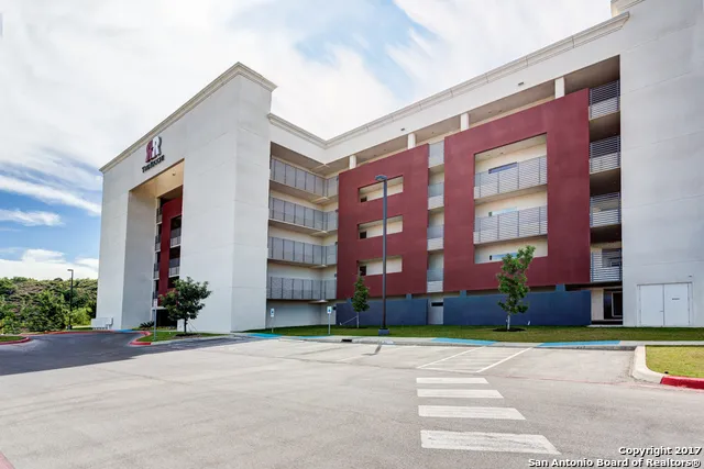 a front view of a building