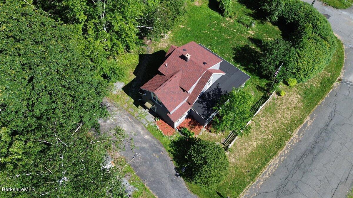 97 Barth Street North Adams, MA 01247 - Photo 5 of 31 an aerial view of a house with a yard