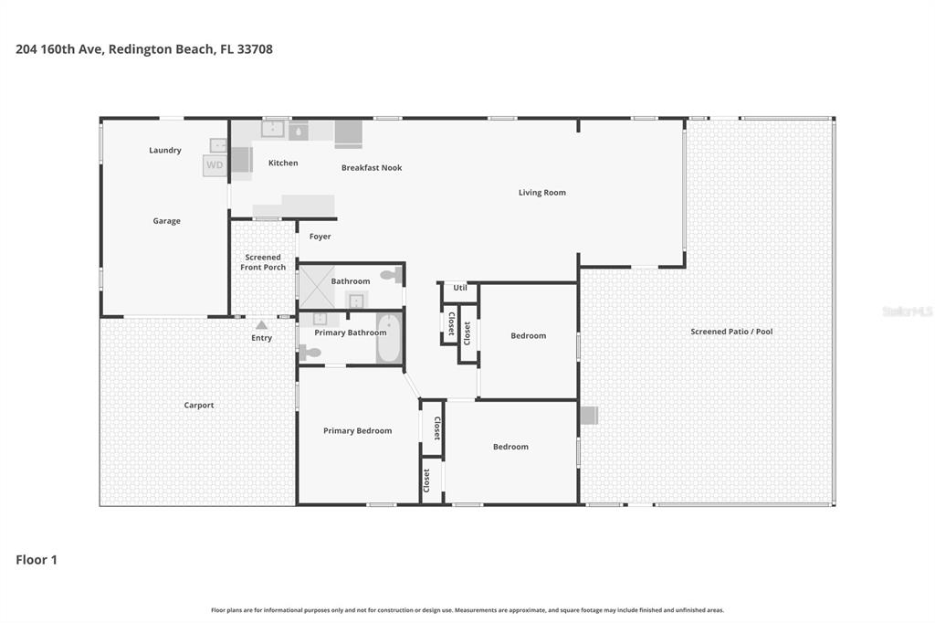 204 160th Avenue Redington Beach, FL 33708 - Photo 32 of 32 a picture of floor plan