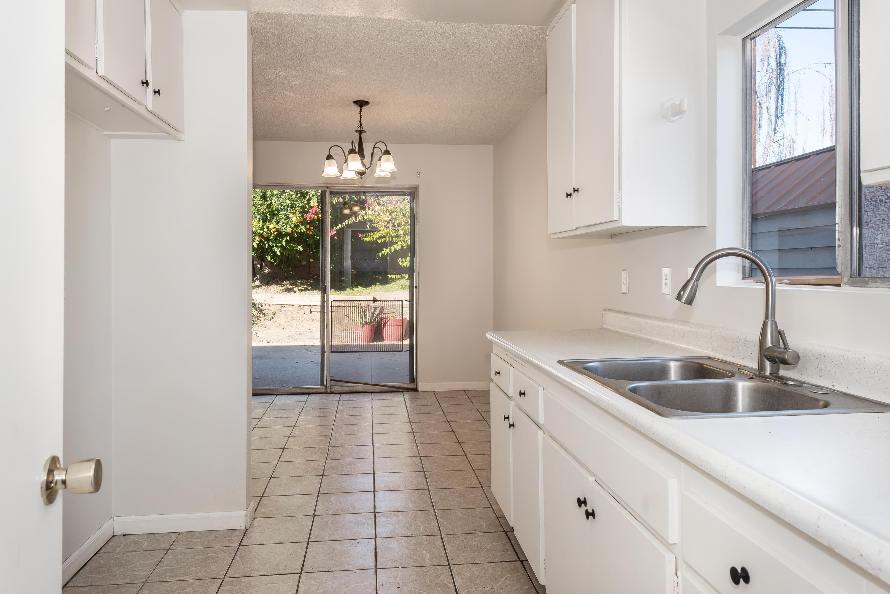Kitchen looking towards dining area