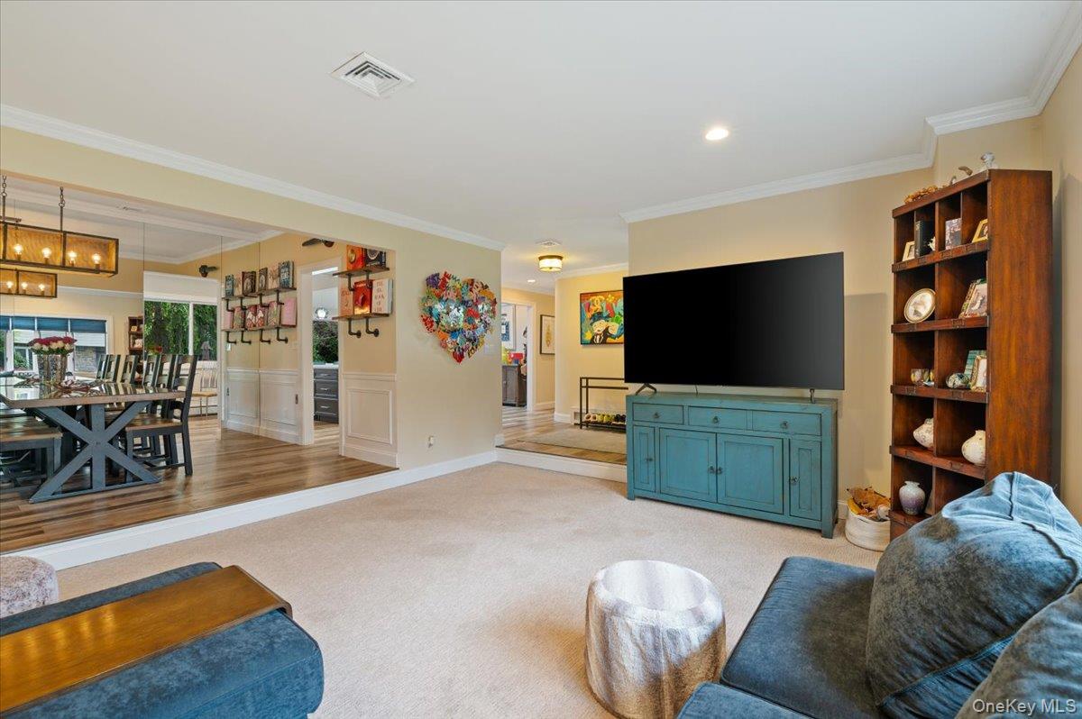 6 Long Ridge Road Plainview, NY 11803 - Photo 17 of 32 Living Room Open to Dining Room