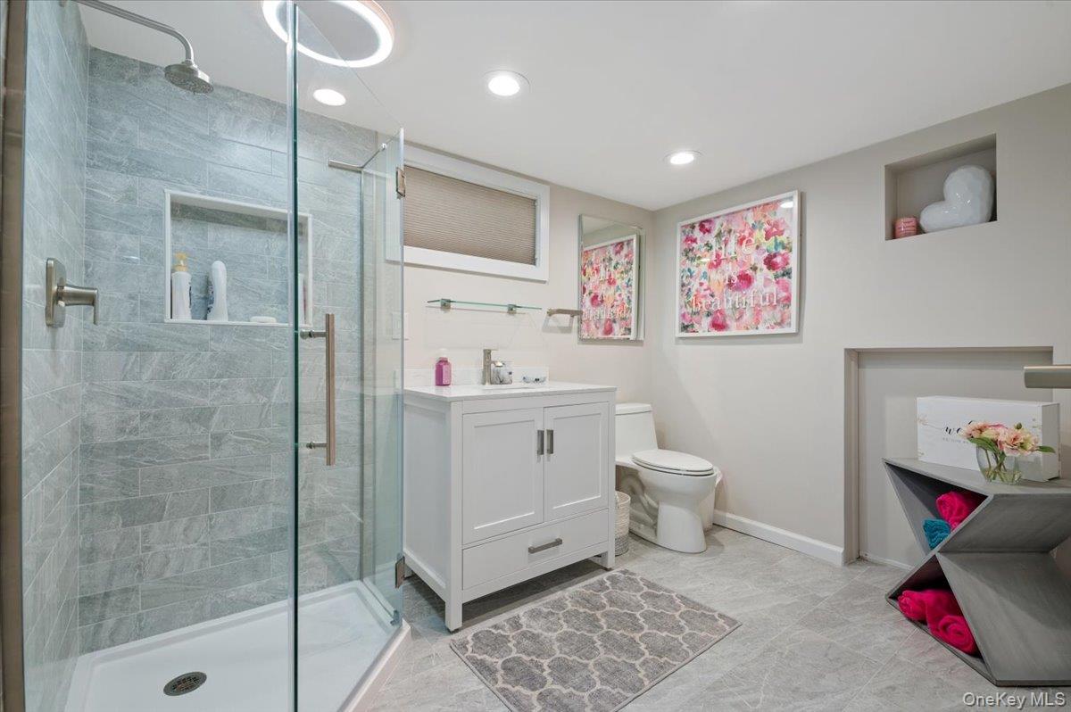 6 Long Ridge Road Plainview, NY 11803 - Photo 27 of 32 Renovated Full Bath in Basement
