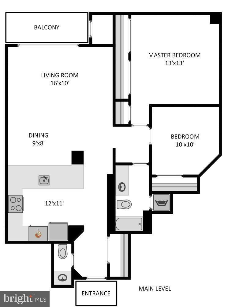 545 East Braddock Road, Unit 101 Alexandria, VA 22314 - Photo 38 of 46 Spacious layout with balcony access.