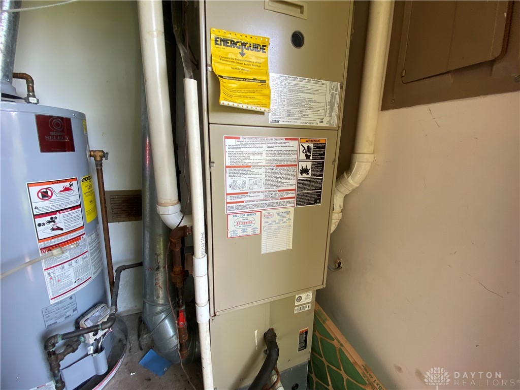 5944 Overbrooke Road Centerville, OH 45440 - Photo 27 of 36 Outside closet shows furnace and water heater