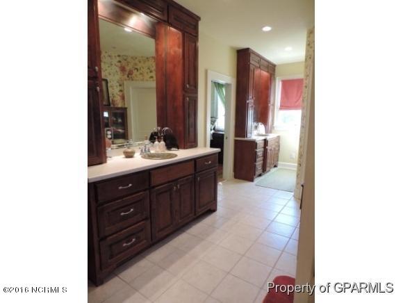 2 built in bathroom vanities