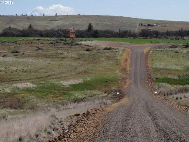 a view of a road with an ocean view