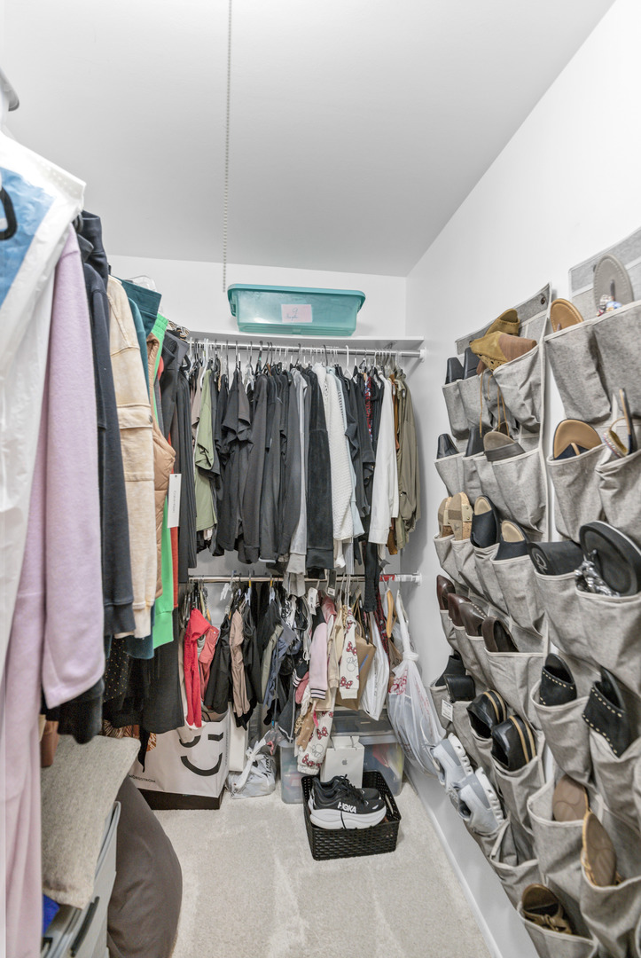1256 Plum Tree Court, Unit D1 Schaumburg, IL 60193 - Photo 14 of 40 a view of walk in closet with clothes
