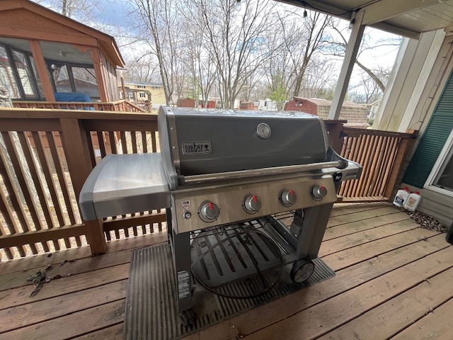 2795 East 28th Road Marseilles, IL 61341 - Photo 26 of 66 a view of a chairs and table on the wooden roof deck