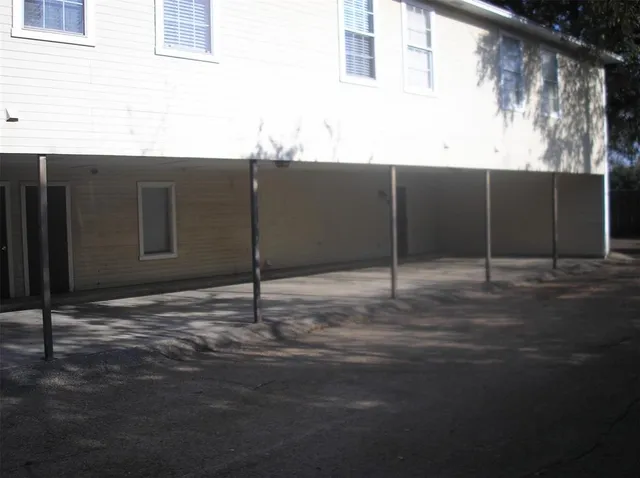 a backyard of a house