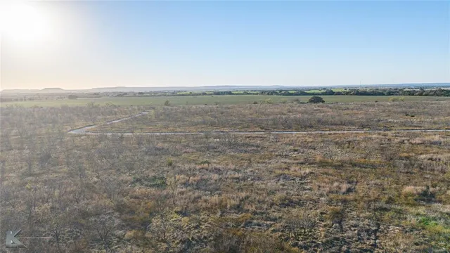 a view of a field with trees in it