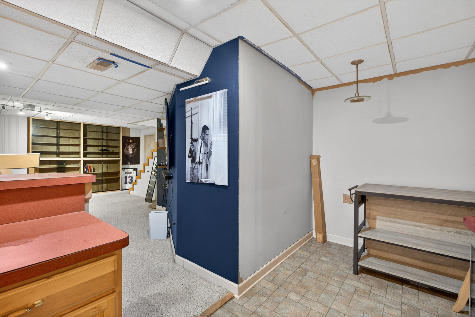 805 Addleman Street Joliet, IL 60431 - Photo 27 of 31 a view of hallway with stairs and furniture