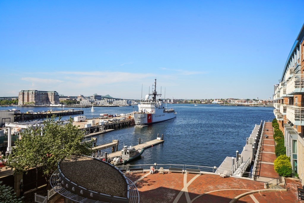 4 Battery Wharf, Unit 4305 Boston, MA 02109 - Photo 13 of 17 an aerial view of a ocean
