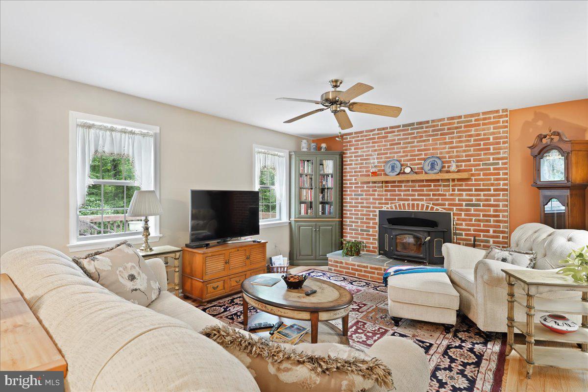 609 Lees Bridge Road Nottingham, PA 19362 - Photo 3 of 48 Family Room with Fireplace/Wood Stove