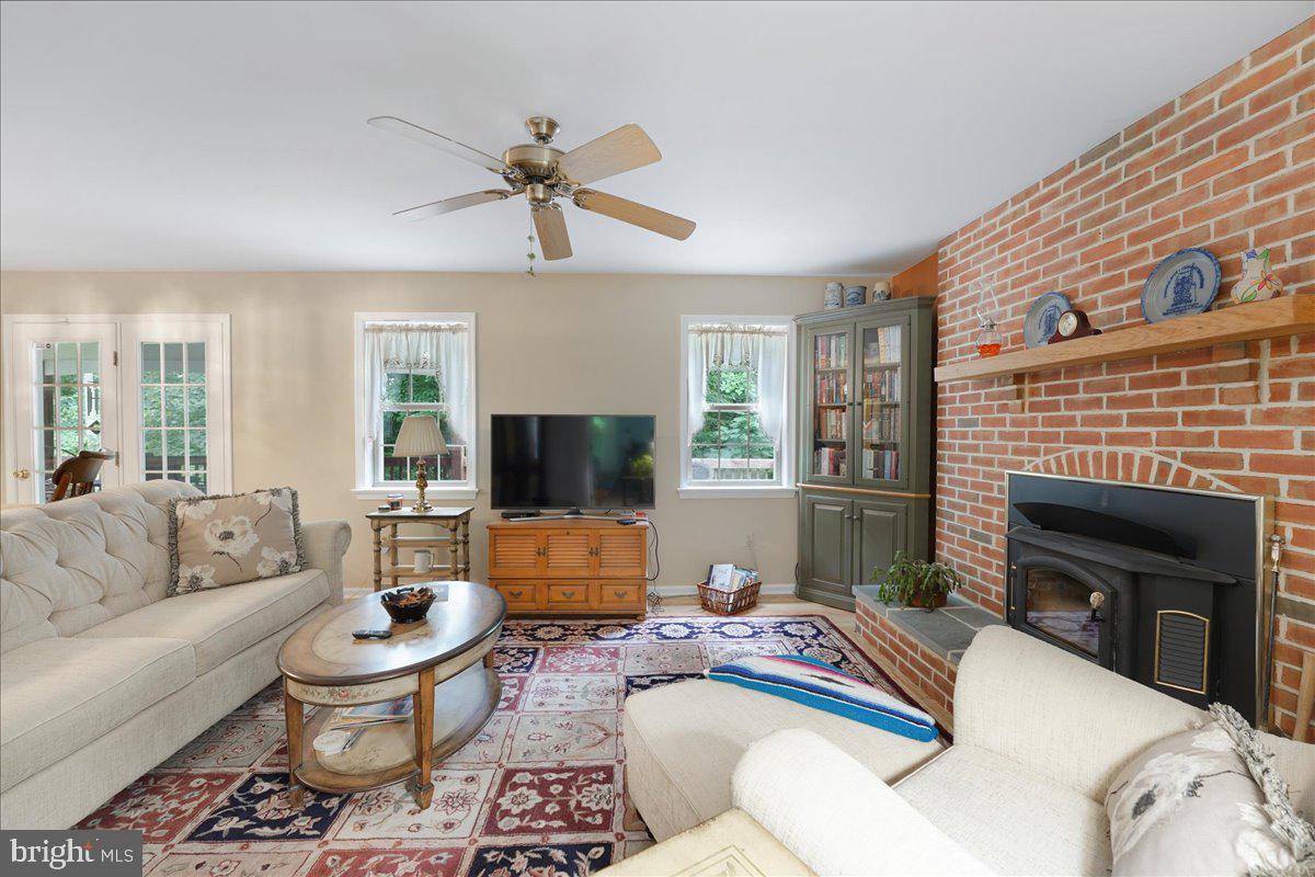 609 Lees Bridge Road Nottingham, PA 19362 - Photo 10 of 48 Family Room with Wood Stove
