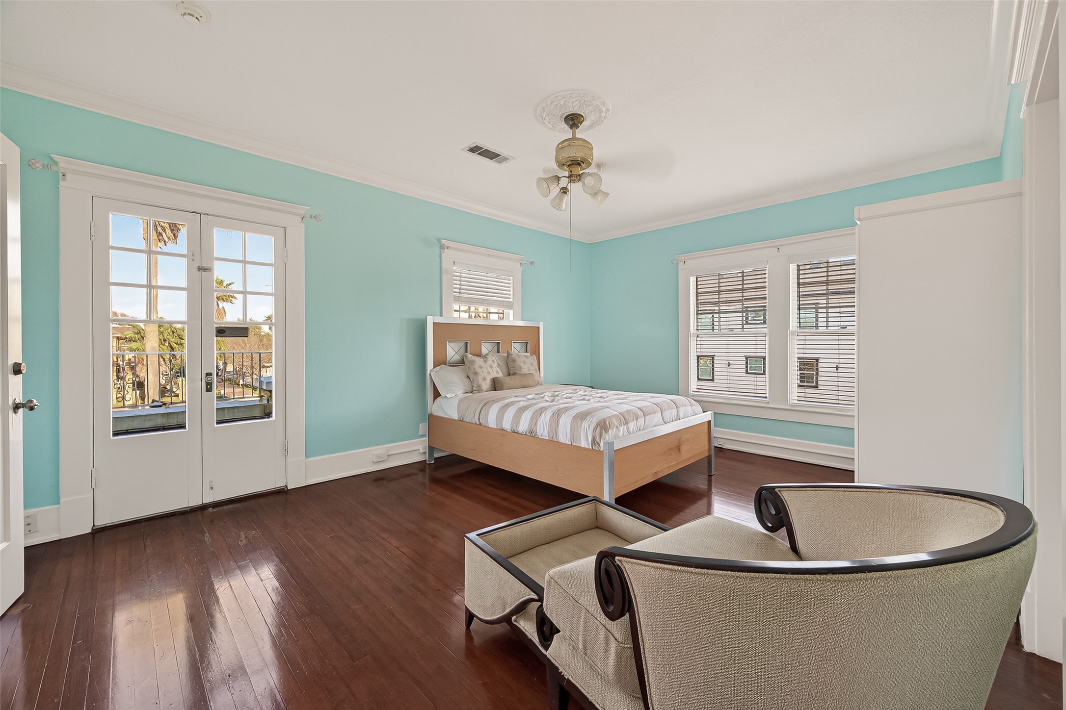 1723 Rosenberg Street Galveston, TX 77550 - Photo 26 of 38 Master bedroom with private balcony.