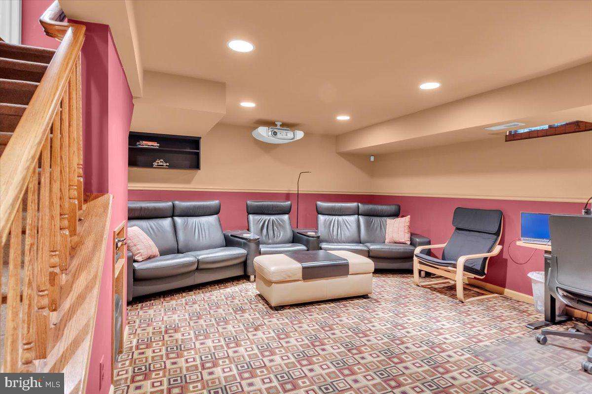 103 Partree Road Cherry Hill, NJ 08003 - Photo 22 of 39 Lower level finished - theater reclining seating