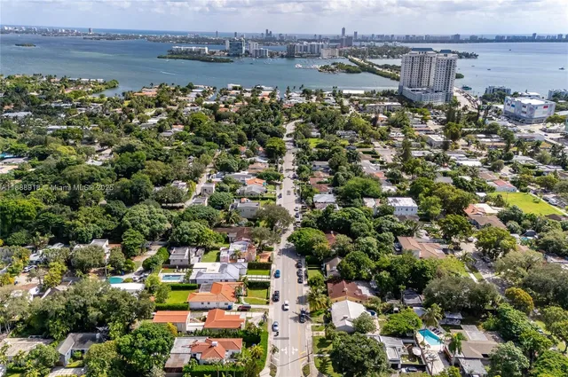 an aerial view of multiple house
