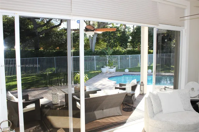 a view of backyard with tub and sink