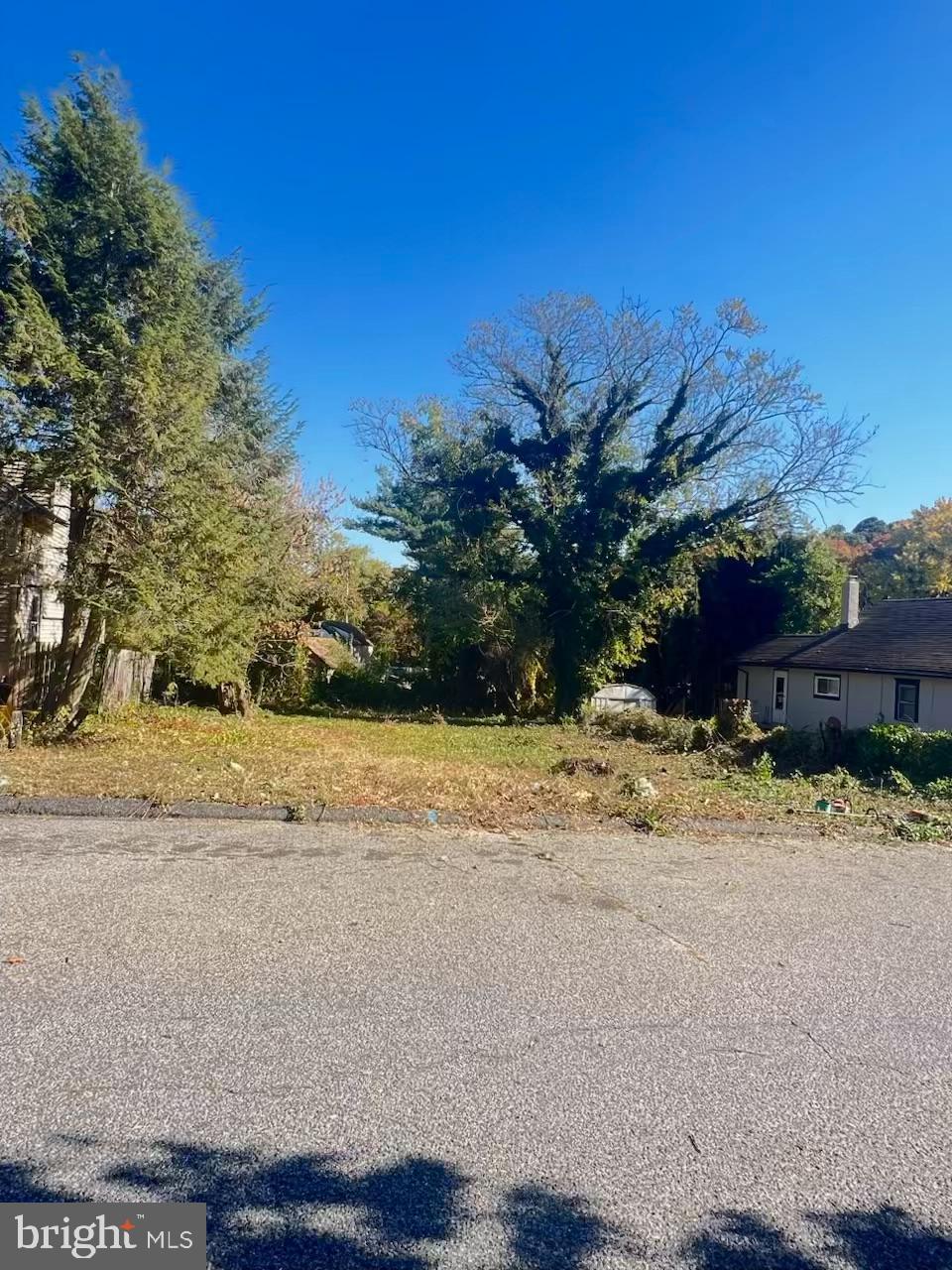 a view of a yard with a house