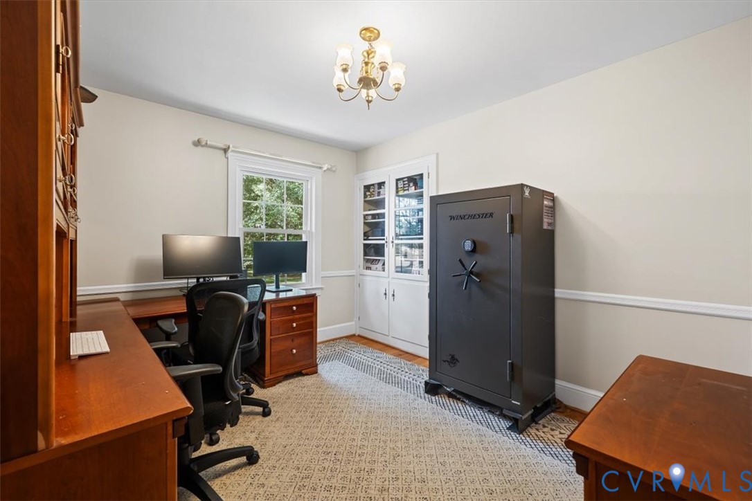 2210 Cartersville Road Cartersville, VA 23027 - Photo 19 of 32 a view of workspace with wooden wall windows