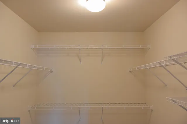 a close up view of racks on the wall