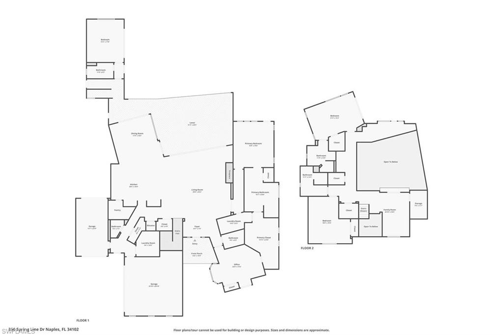 350 Springline Drive Naples, FL 34102 - Photo 33 of 33 View of floor plan / room layout