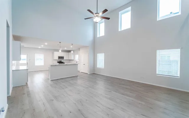 a view of kitchen with closet and window