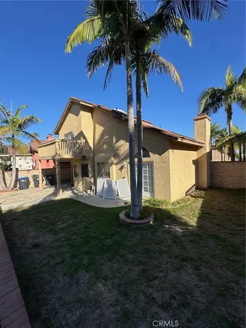 a view of a house with a patio