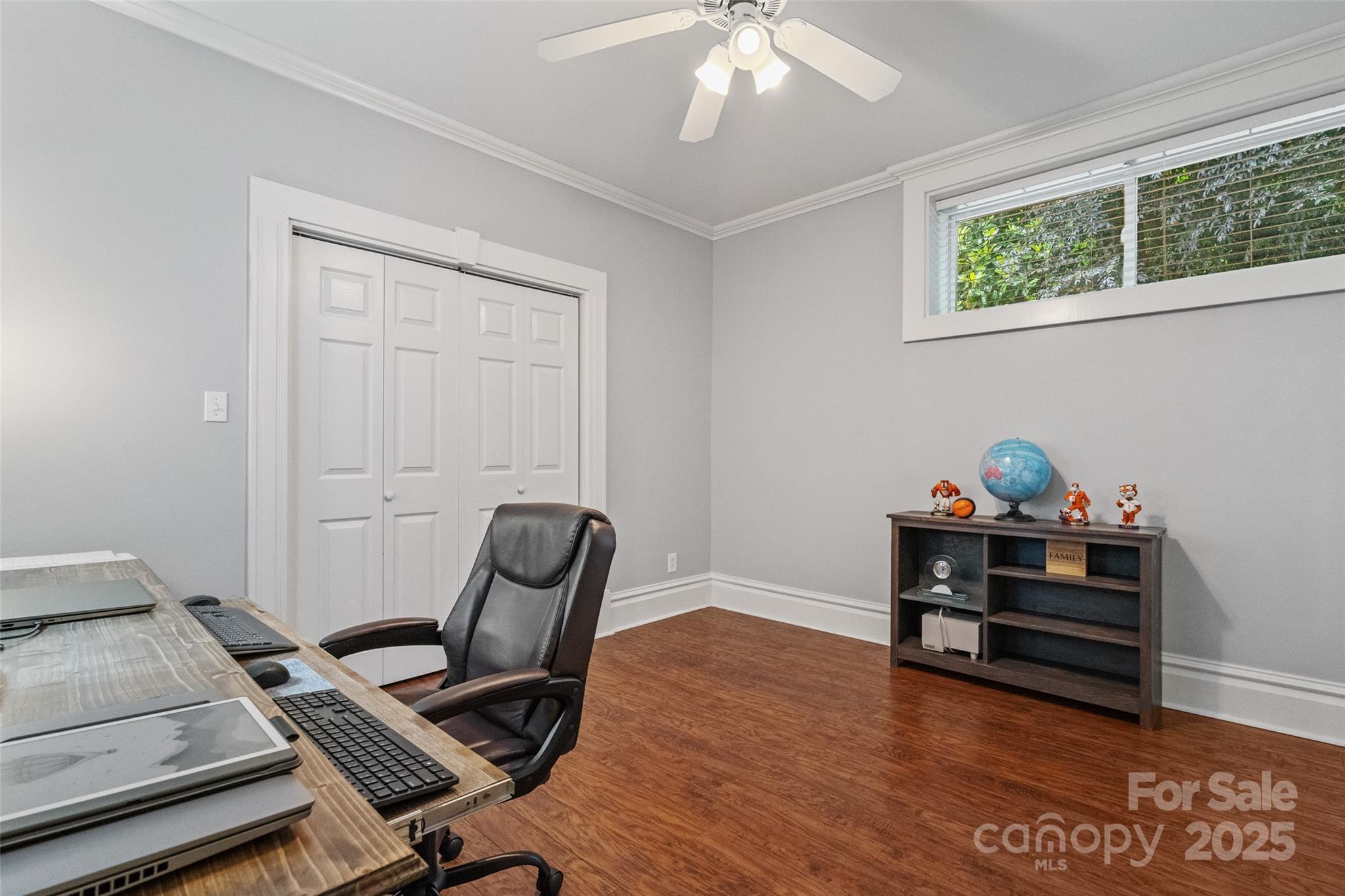 1669 Mary Ellen Drive Fort Mill, SC 29708 - Photo 40 of 48 a view of workspace with wooden floor and gym equipment