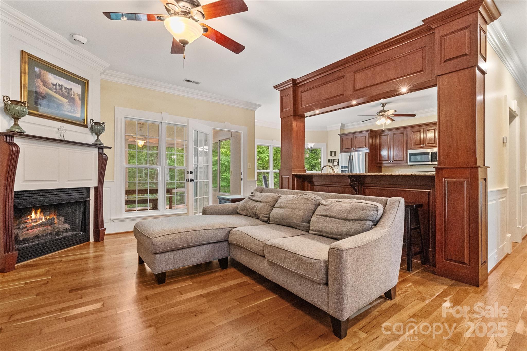 1669 Mary Ellen Drive Fort Mill, SC 29708 - Photo 9 of 48 a living room with furniture and a fireplace