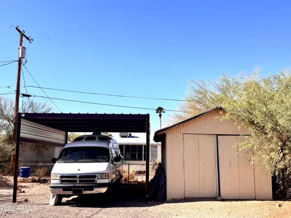 a car parked in front of a house