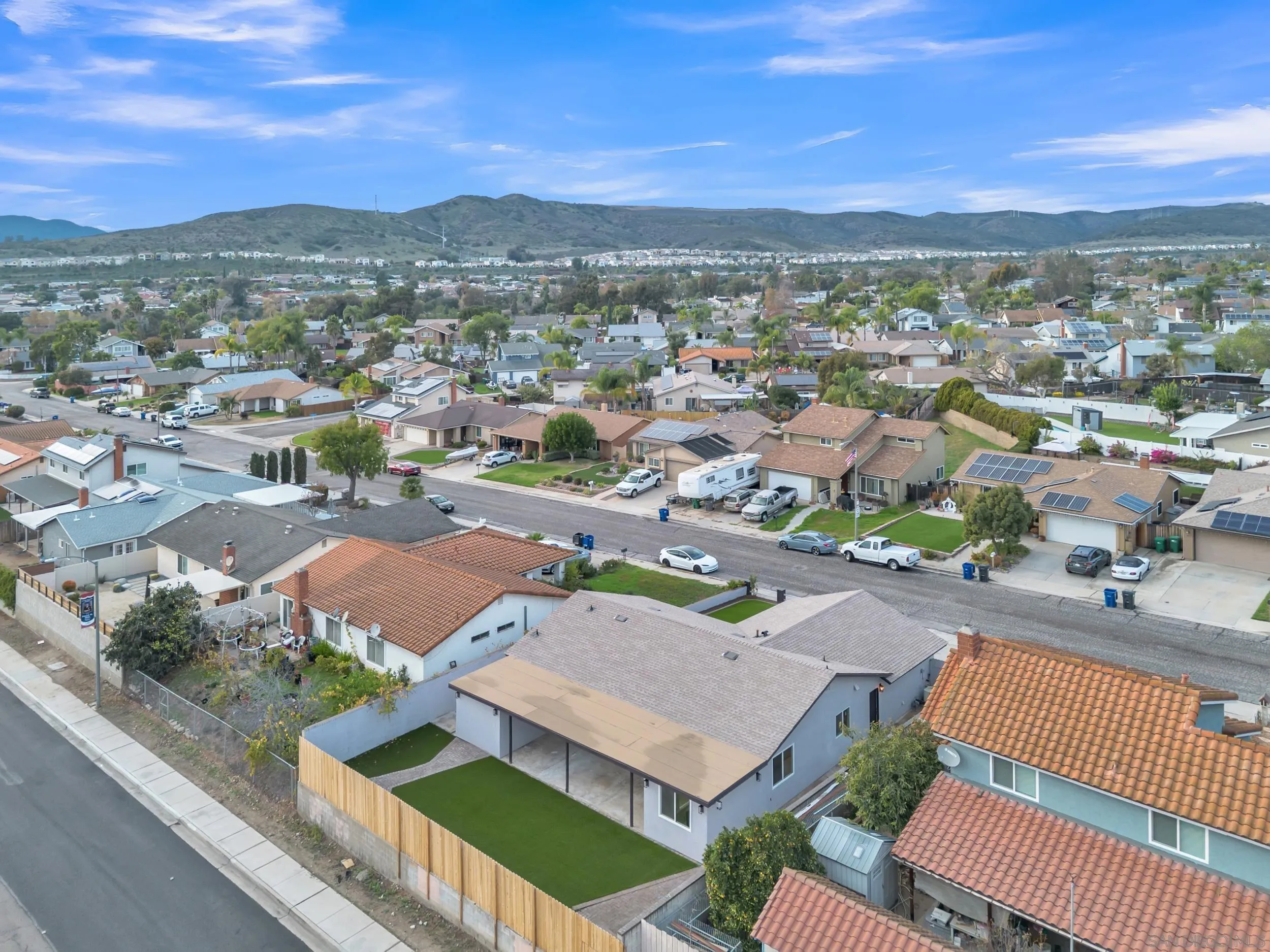 9253 Les Road Santee, CA 92071 - Photo 12 of 35 an aerial view of residential houses with outdoor space